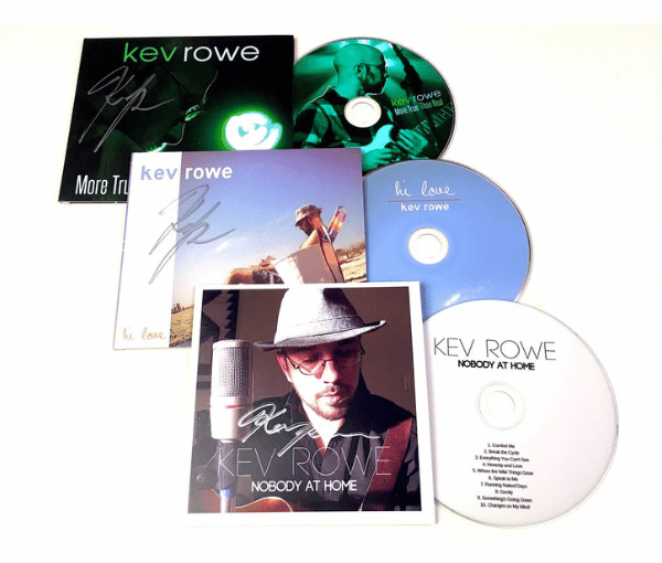 3 Autographed Healing CDs by Kev Rowe